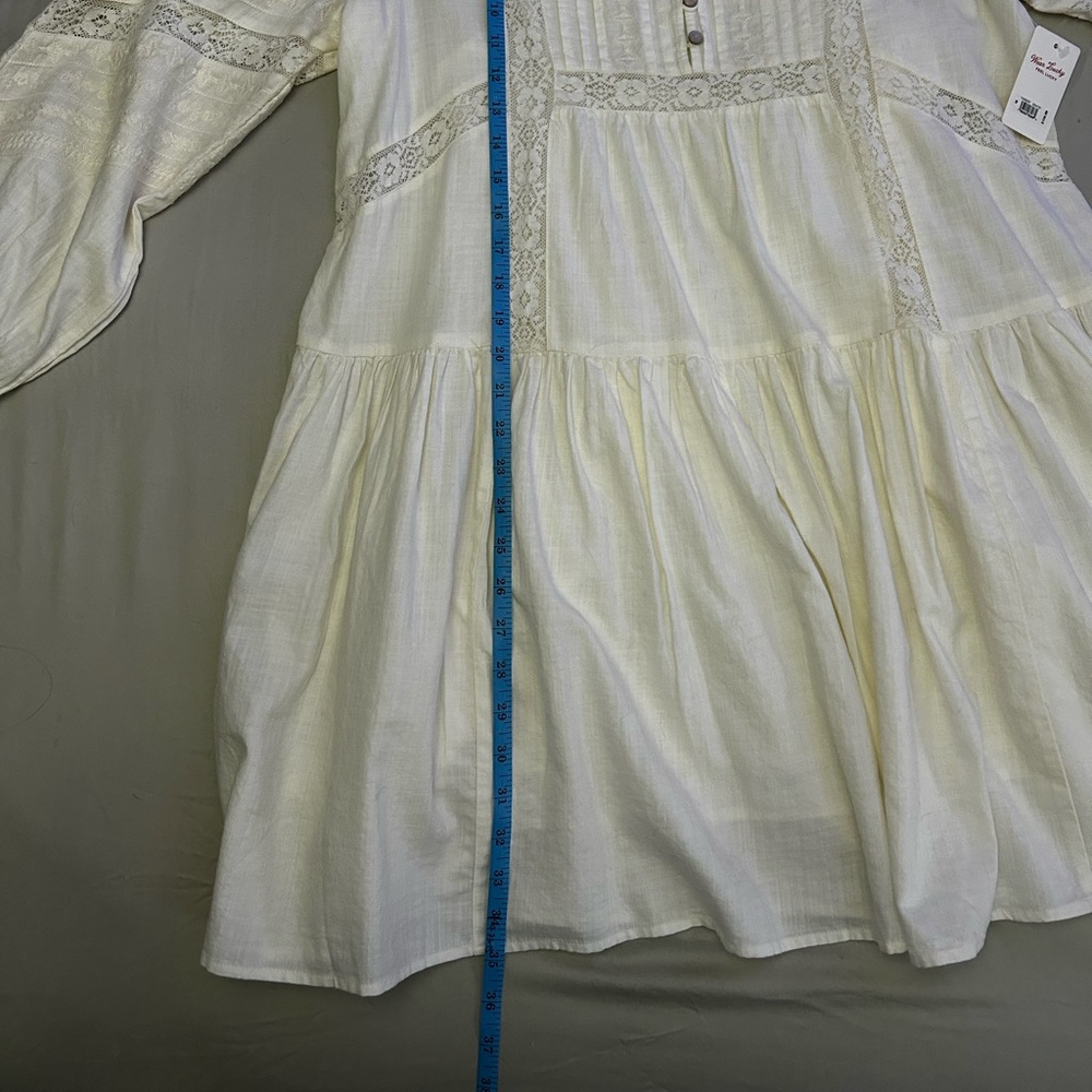 NWT Lucky Brand Cream Dress Size Medium with Special Detailing and Lining - Picture 14 of 16